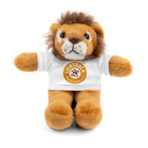 LIONSROCK Big Cat Sanctuary Plush Toy Lion with T-Shirt