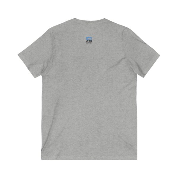 No Fur Unisex Jersey Short Sleeve V-Neck Tee - Stand Against Fur – Support PETA - Image 8