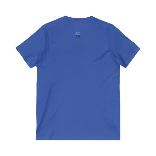 No Fur Unisex Jersey Short Sleeve V-Neck Tee - Stand Against Fur – Support PETA - Image 10