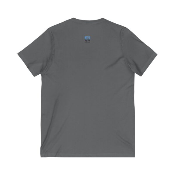 No Fur Unisex Jersey Short Sleeve V-Neck Tee - Stand Against Fur – Support PETA - Image 14