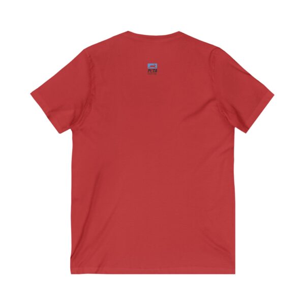 No Fur Unisex Jersey Short Sleeve V-Neck Tee - Stand Against Fur – Support PETA - Image 16