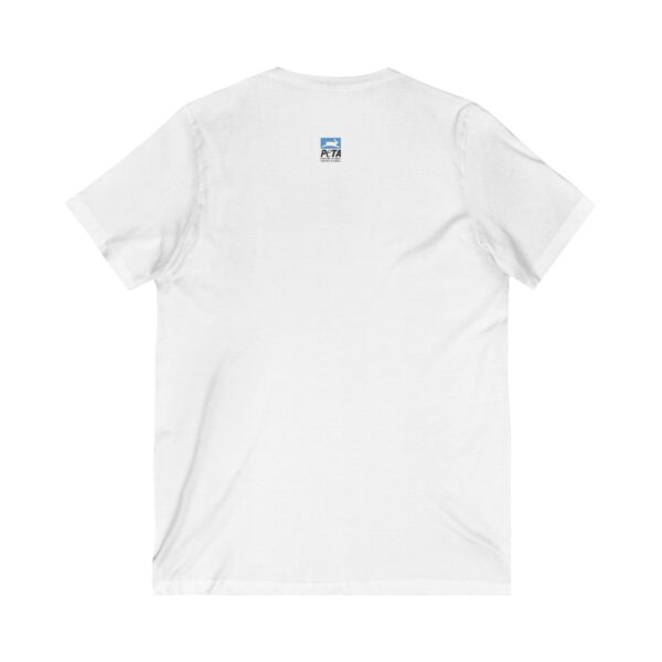No Fur Unisex Jersey Short Sleeve V-Neck Tee - Stand Against Fur – Support PETA - Image 2
