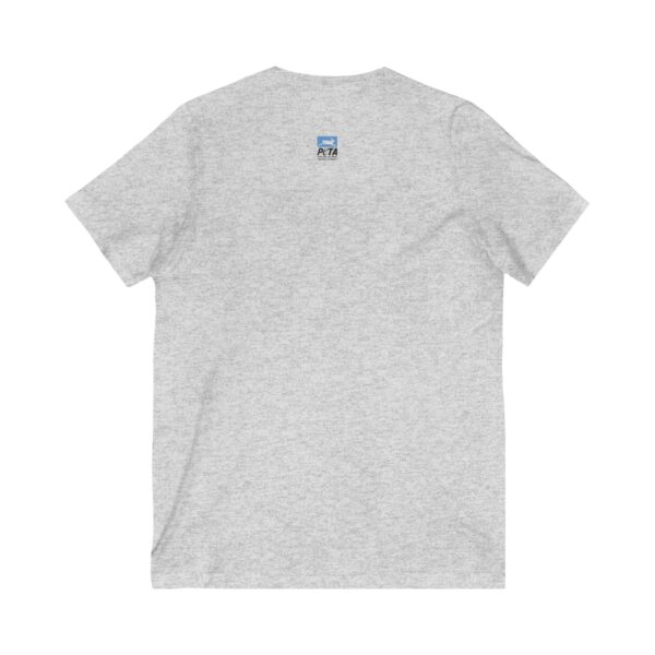 No Fur Unisex Jersey Short Sleeve V-Neck Tee - Stand Against Fur – Support PETA - Image 4